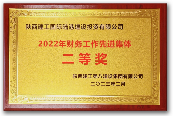 2022年財(cái)務(wù)工作先進(jìn)集體二等獎(jiǎng)